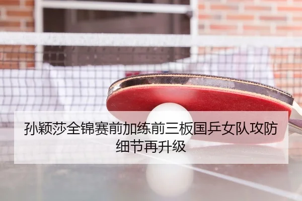 孙颖莎全锦赛前加练前三板国乒女队攻防细节再升级